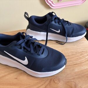 Nike Navy and White Athletic Shoes